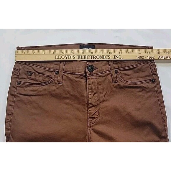 Hudson Jeans Size 27 Nico Midrise Super Skinny Lot Of 3-Black Metallic/Brown/Red - Picture 8 of 15